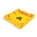 Pig PIG Collapse-A-Tainer Lite Spill Containment Berm Yellow 4' L x 4' W x 8" H PAK720-YW